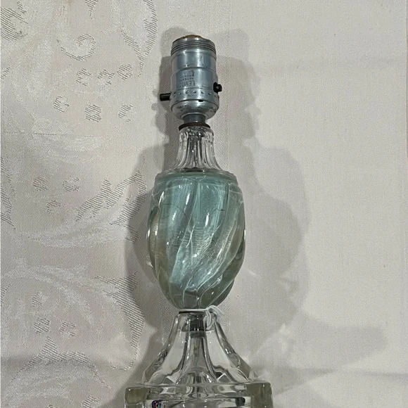 Antique Glass Table Lamp - Picture 1 of 12